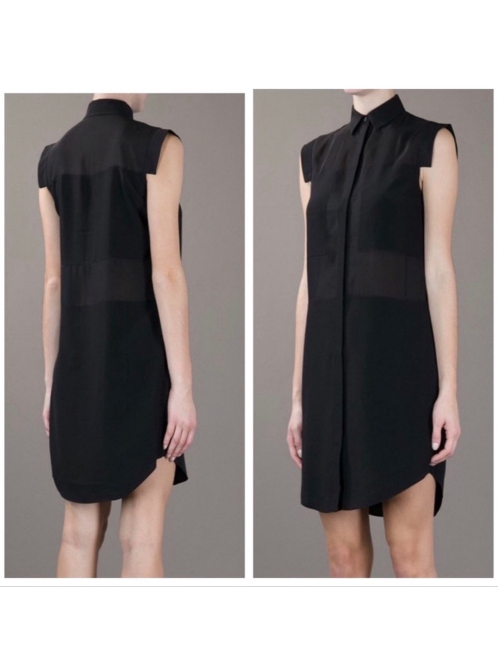 Alexander Wang Semi Sheer Shirt Dress